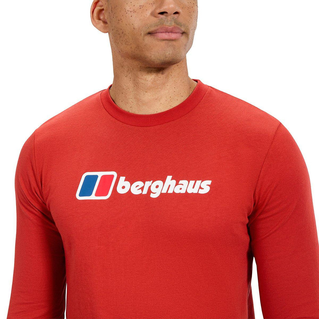 Men's Big Logo Long-Sleeve T-Shirt - Orange