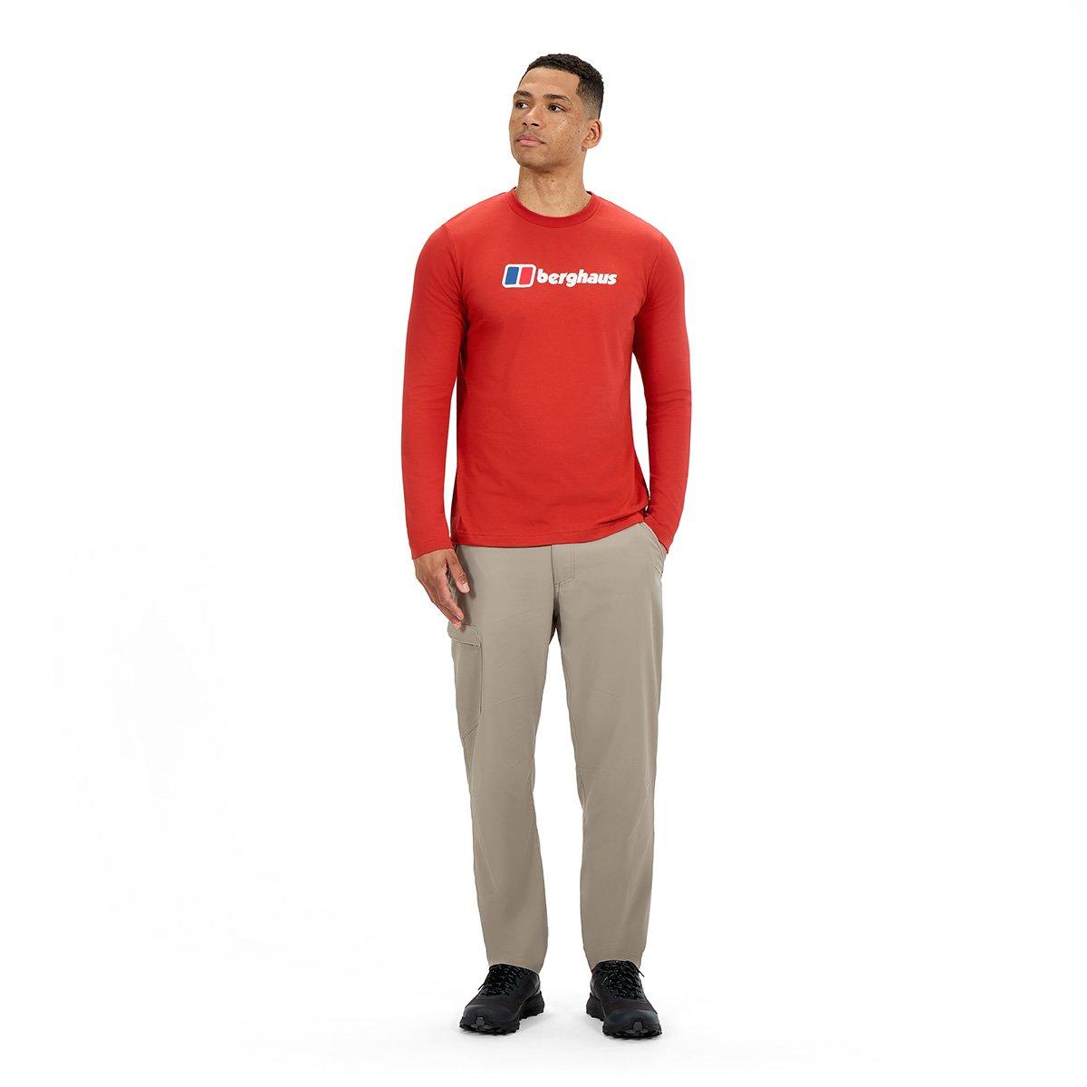 Men's Big Logo Long-Sleeve T-Shirt - Orange