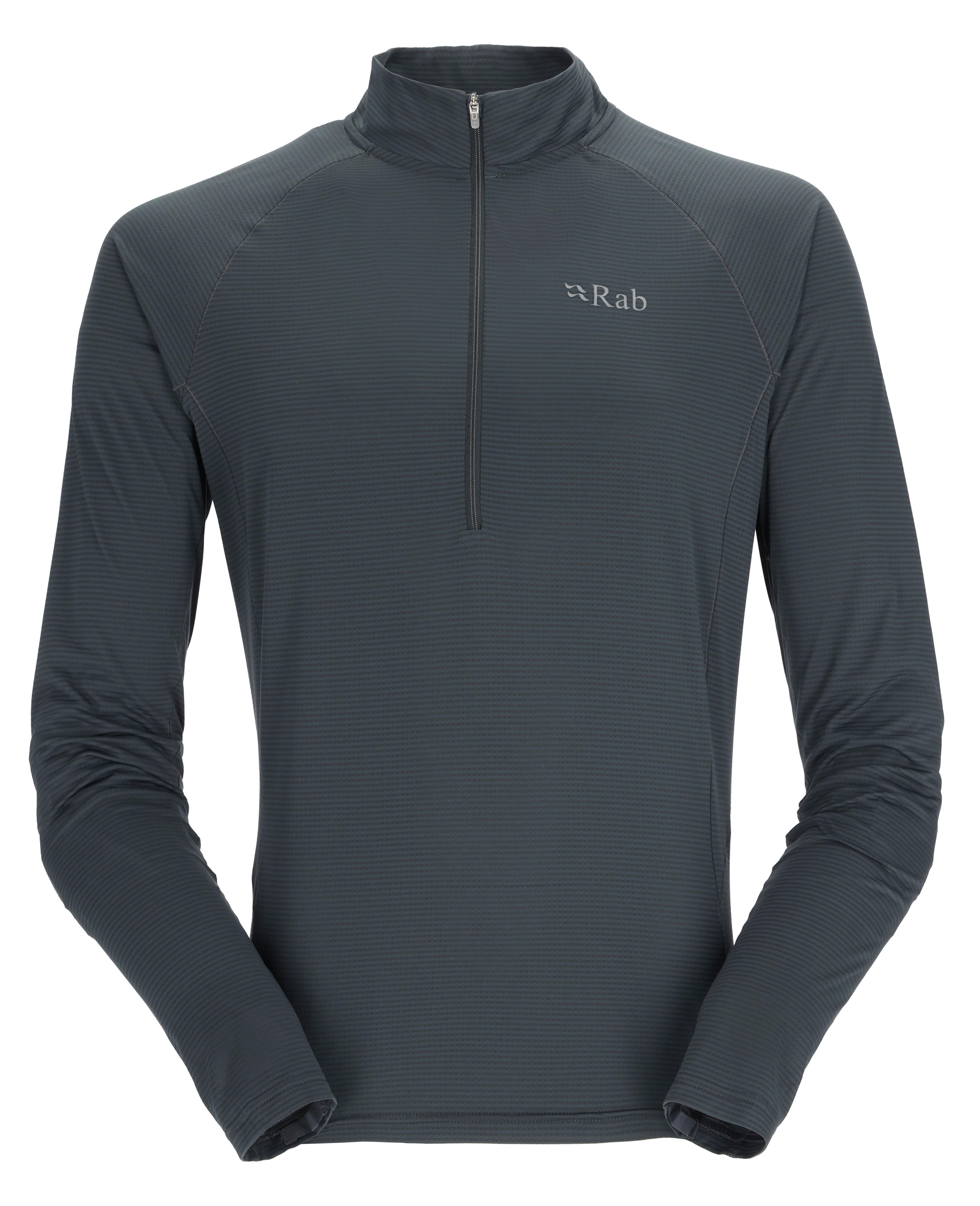 Men's Rab Sonic Long Sleeve Zip | Long-Sleeve Tech T-Shirts | Tiso UK