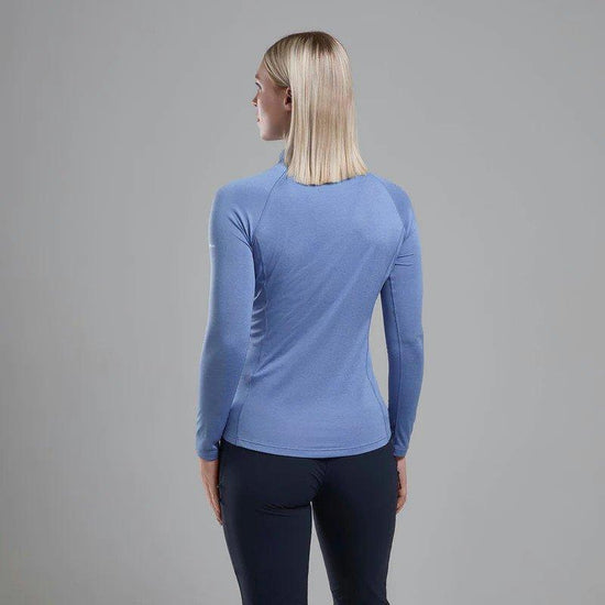 Women's Dart Zip Neck - Blue