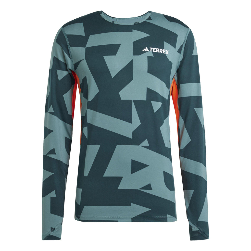 Men's Multi Synthetic Long-Sleeve Base Layer Top - Green