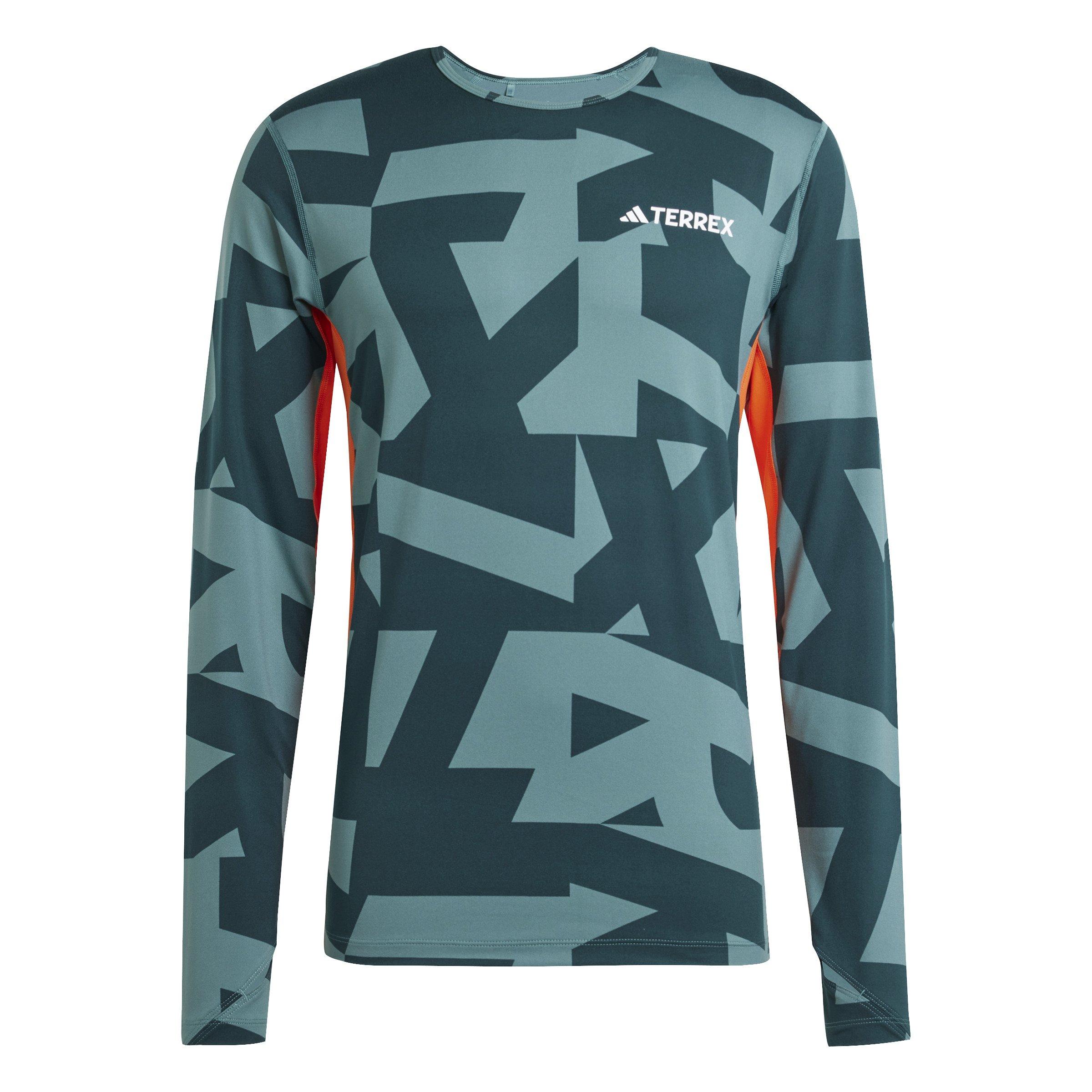 Men's Multi Synthetic Long-Sleeve Base Layer Top - Green
