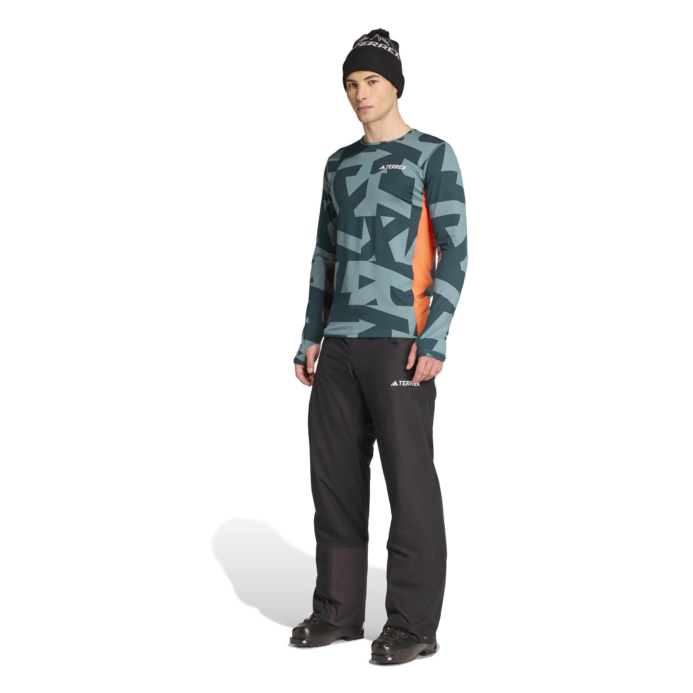 Men's Multi Synthetic Long-Sleeve Base Layer Top - Green