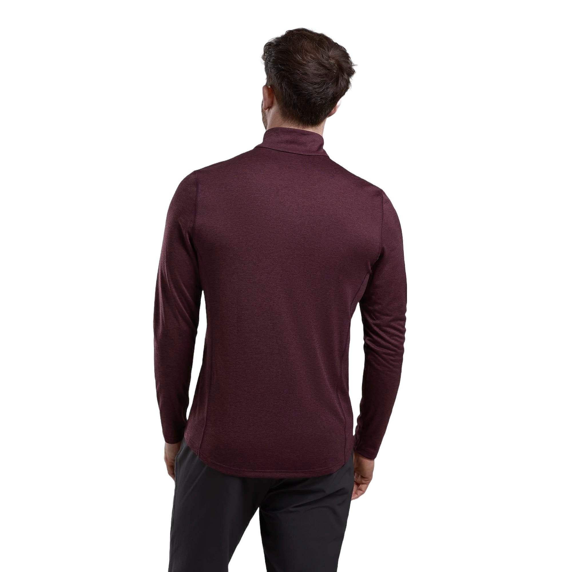 Men's Dart Zip Neck T-Shirt - Red