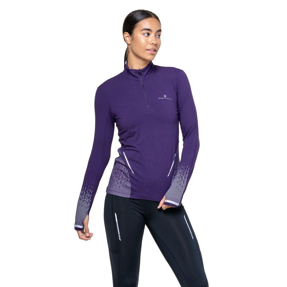 Women's Tech Reflect 1/2 Zip Base Layer Top - Purple