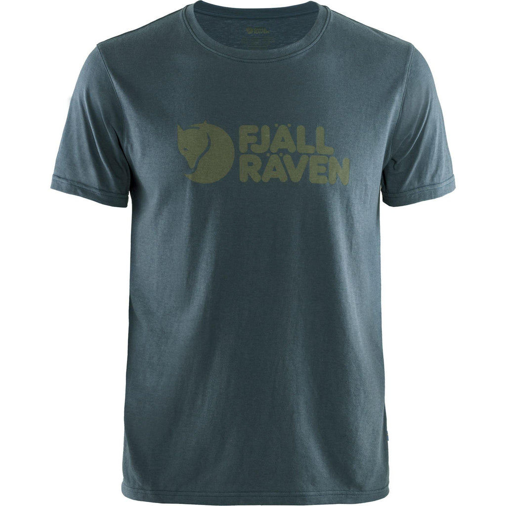 Men's Fjallraven Logo T-Shirt - Navy