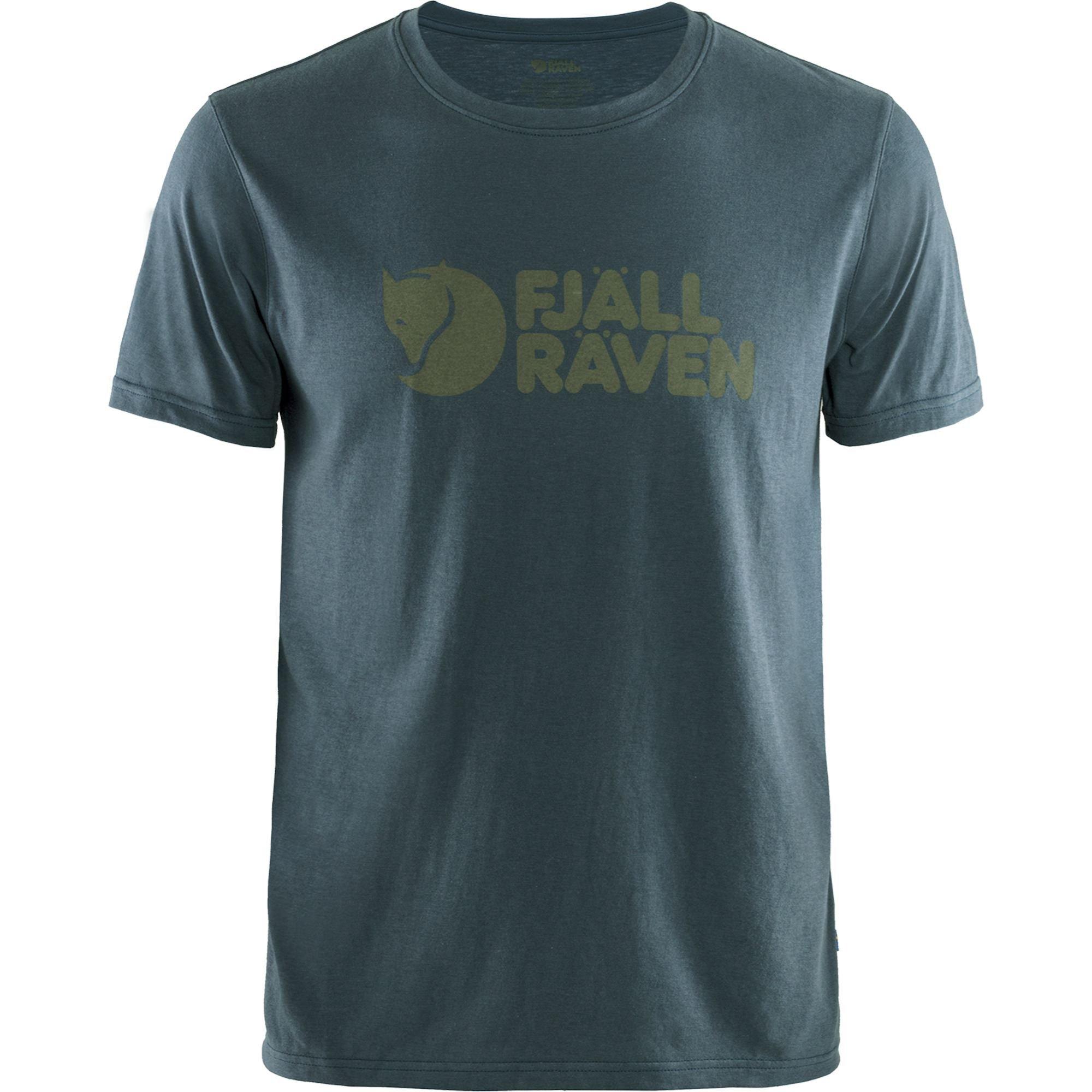 Men's Fjallraven Logo T-Shirt - Navy
