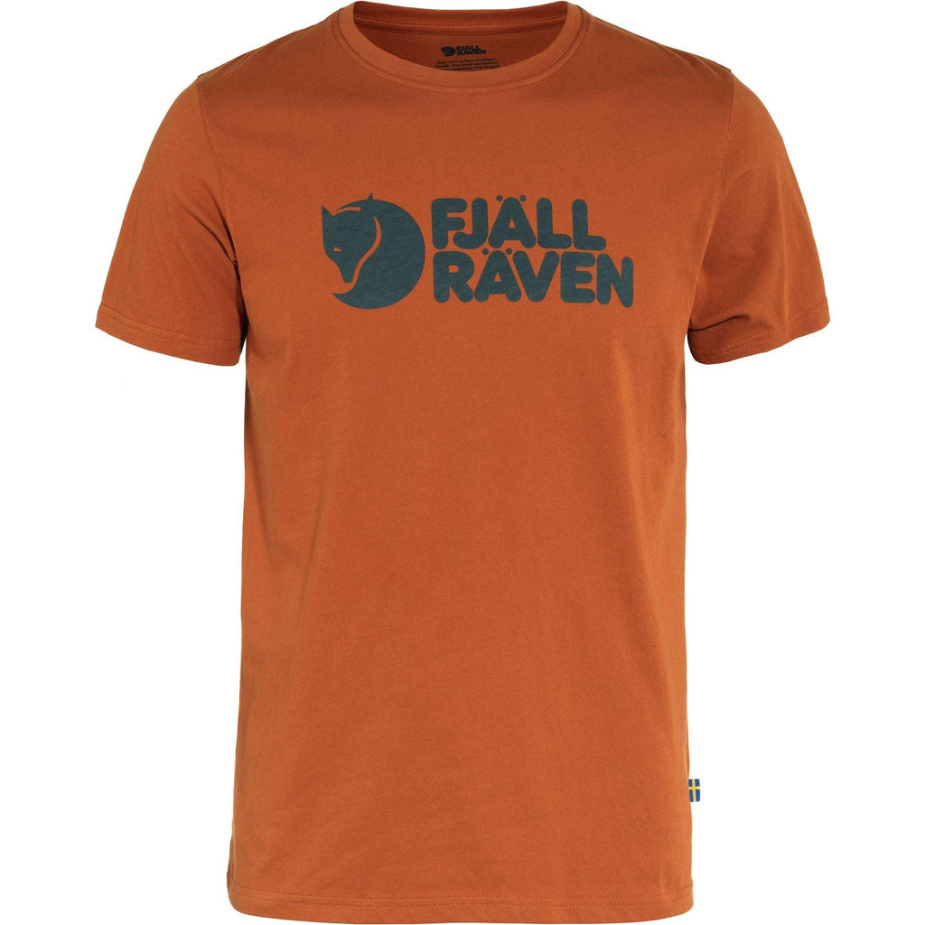 Men's Fjallraven Logo T-Shirt - Terracotta Brown