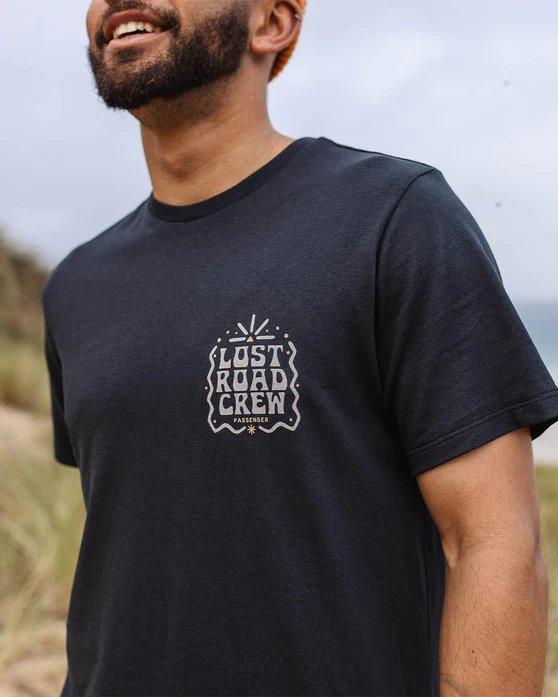 Men's Lost Road Recycled Cotton T-Shirt - Black