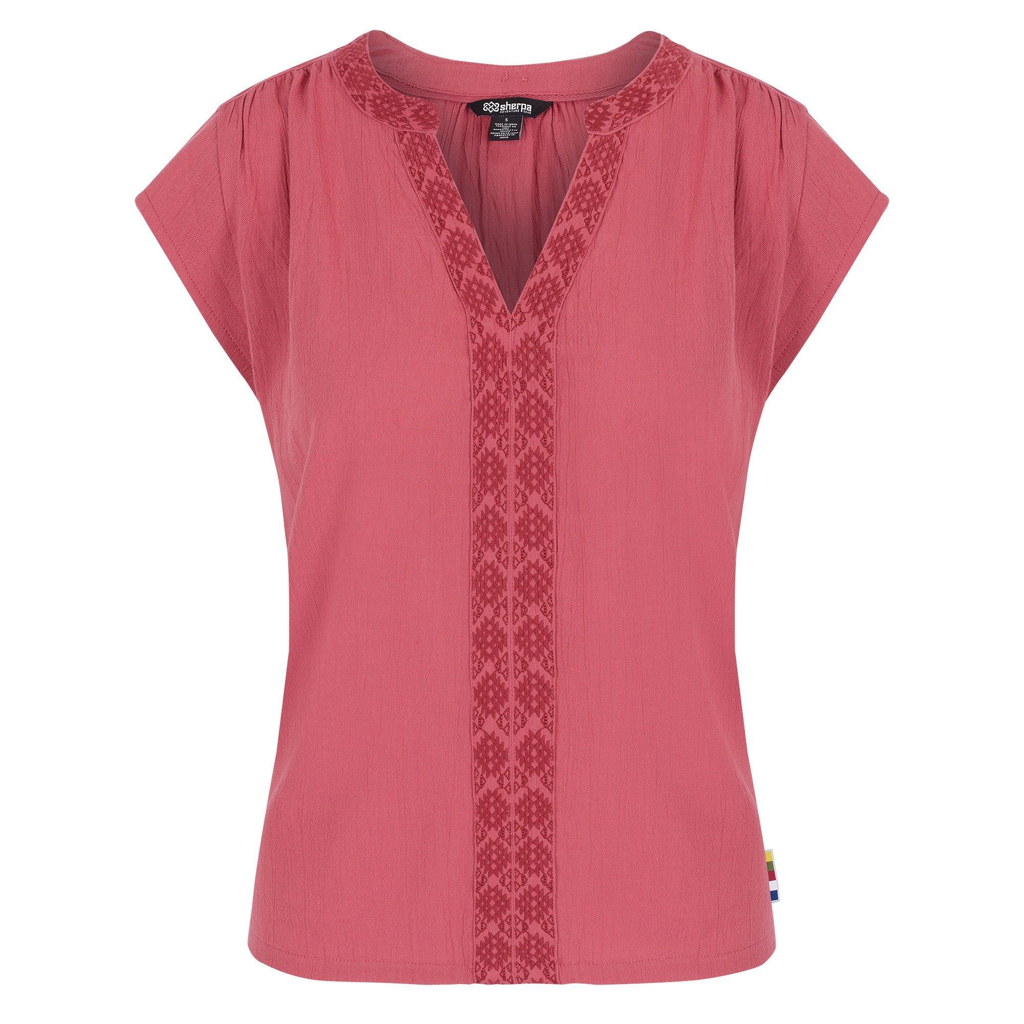 Women's Hara Cap-Sleeved Top - Pink