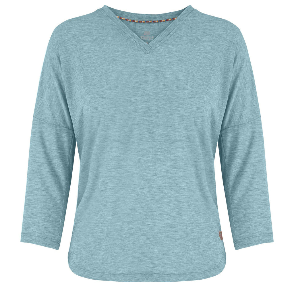 Women's Asha V-Neck 3/4 Sleeve Top - Blue