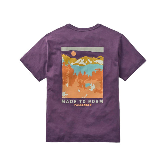 Men's Open Road Cotton T-Shirt - Purple