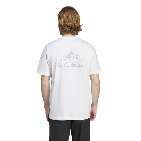 Men's Graphic Mountain T-Shirt - White