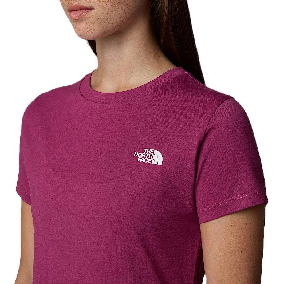 Women's Simple Dome Short-Sleeve Slim T-Shirt - Purple