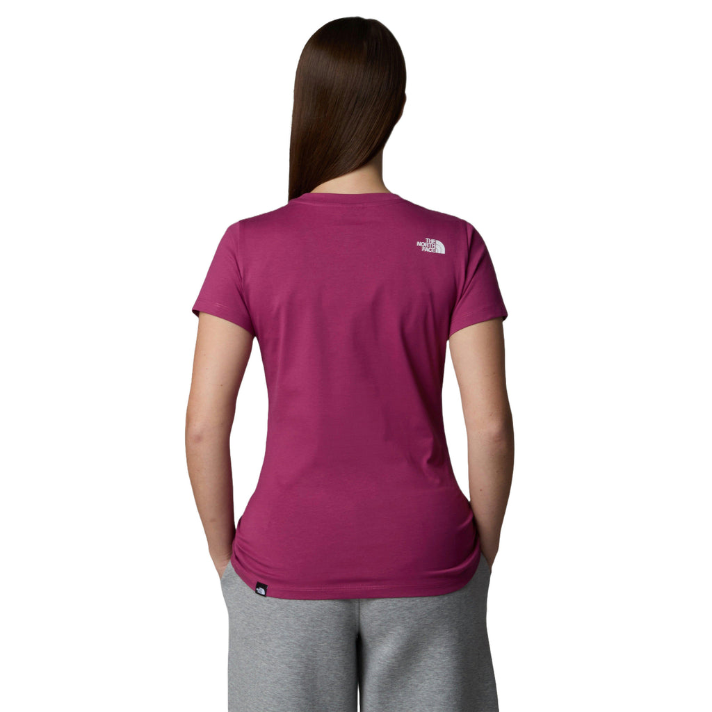 Women's Simple Dome Short-Sleeve Slim T-Shirt - Purple