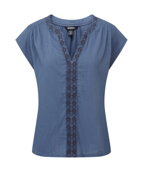 Women's Hara Cap-Sleeve Top - Blue