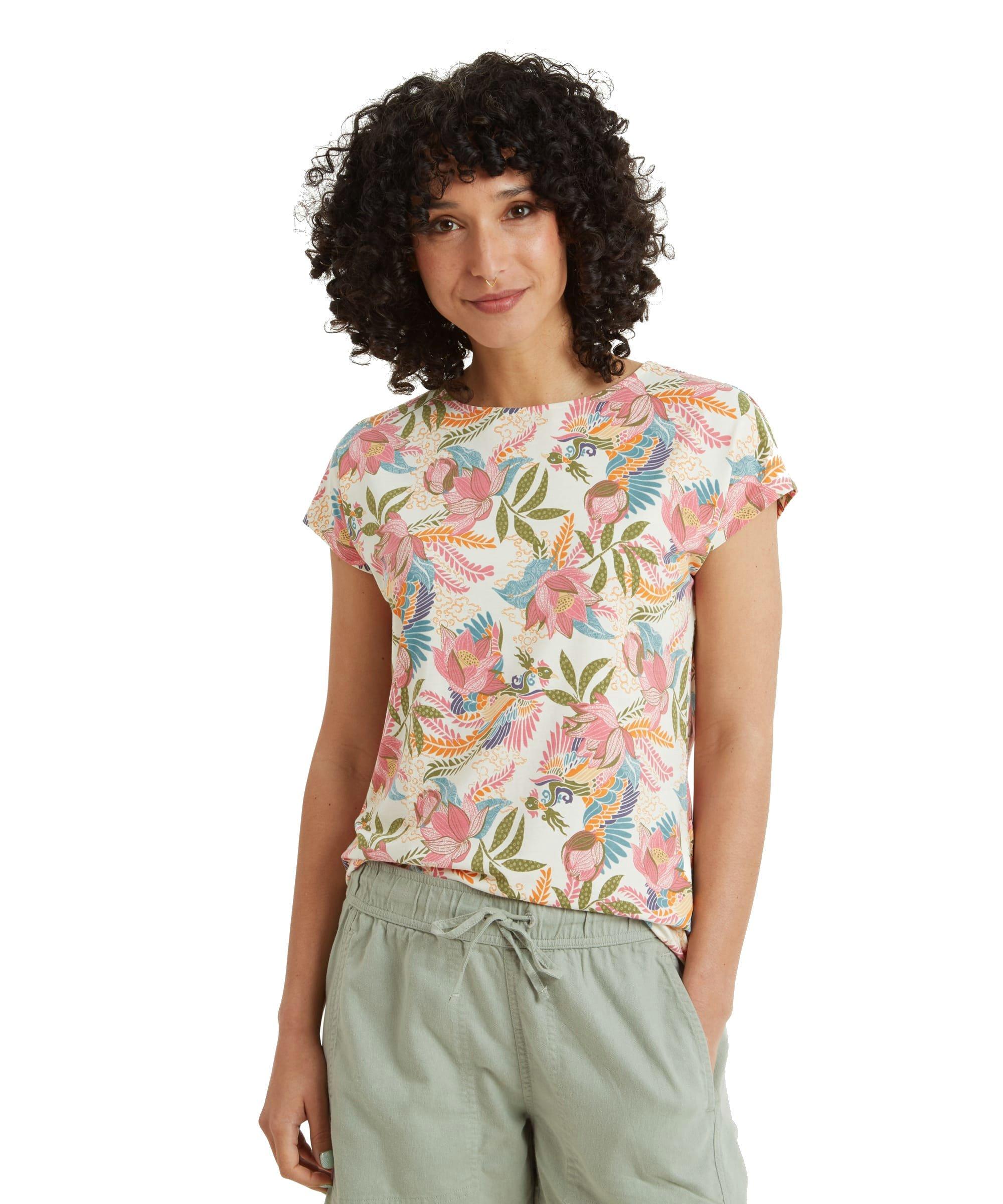 Women's Neha T-Shirt - Cream / Multi