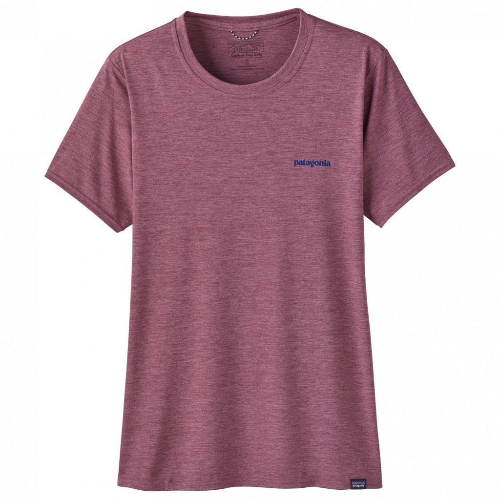 Women's Capilene Cool Daily Graphic Shirt - Boardlogo/Eve/Mauve