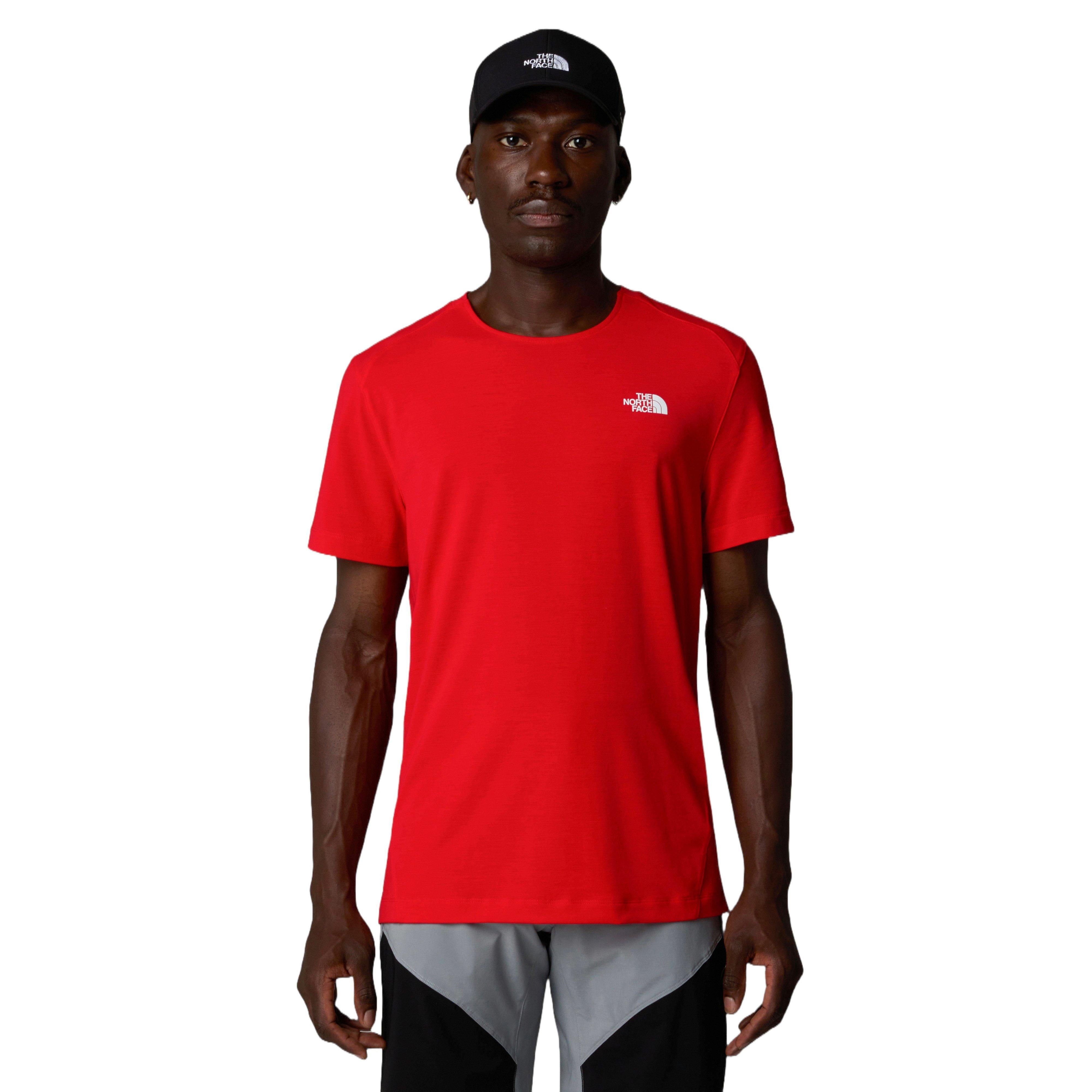 TNF Men's Lightning Alpine Short-Sleeve T-Shirt - Red | Tiso