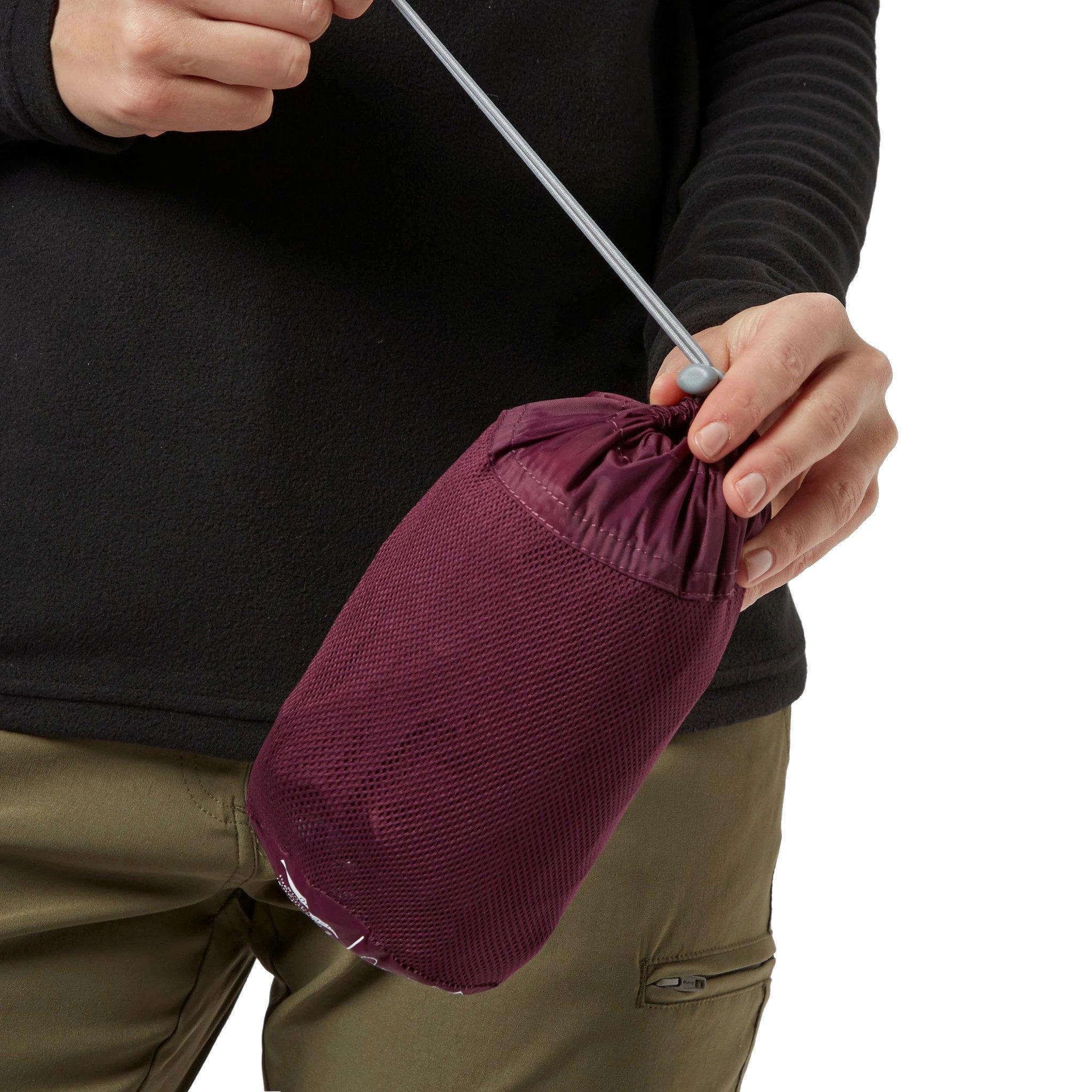 Women's Packable Hooded Waterproof Jacket - Purple