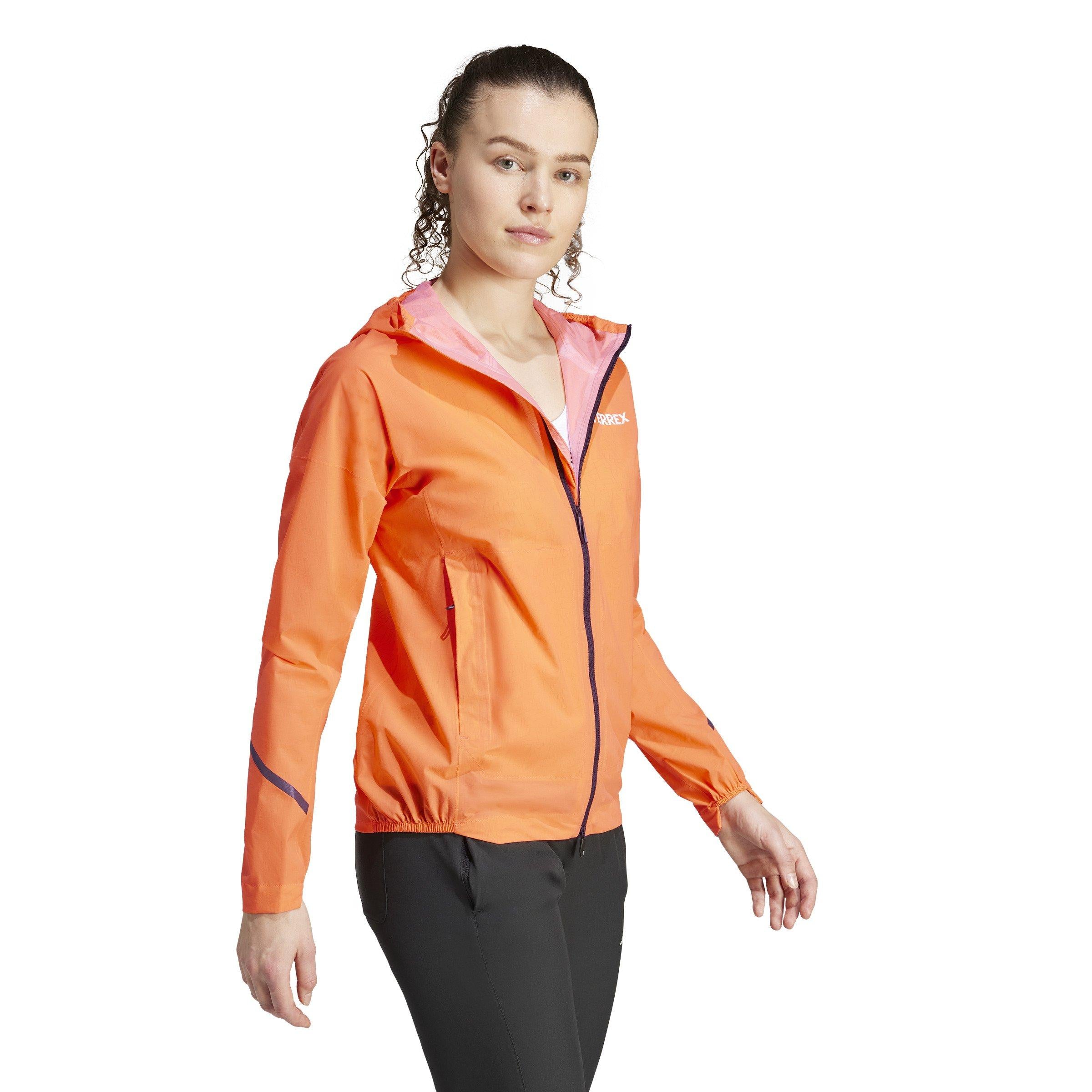 Adidas Women's Xperior Light Rain Jacket - Orange | Tiso