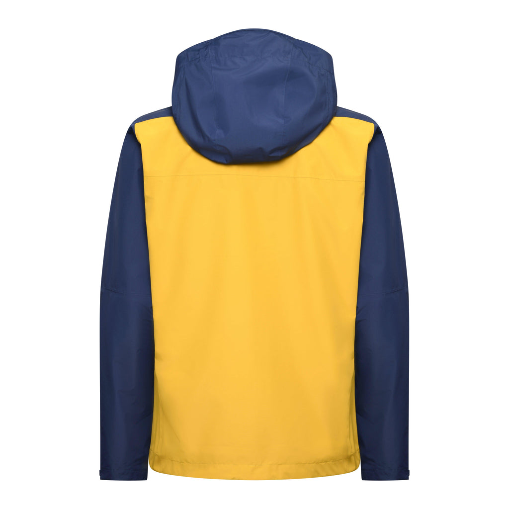 Men's Downpour Waterproof Jacket - Navy / Yellow