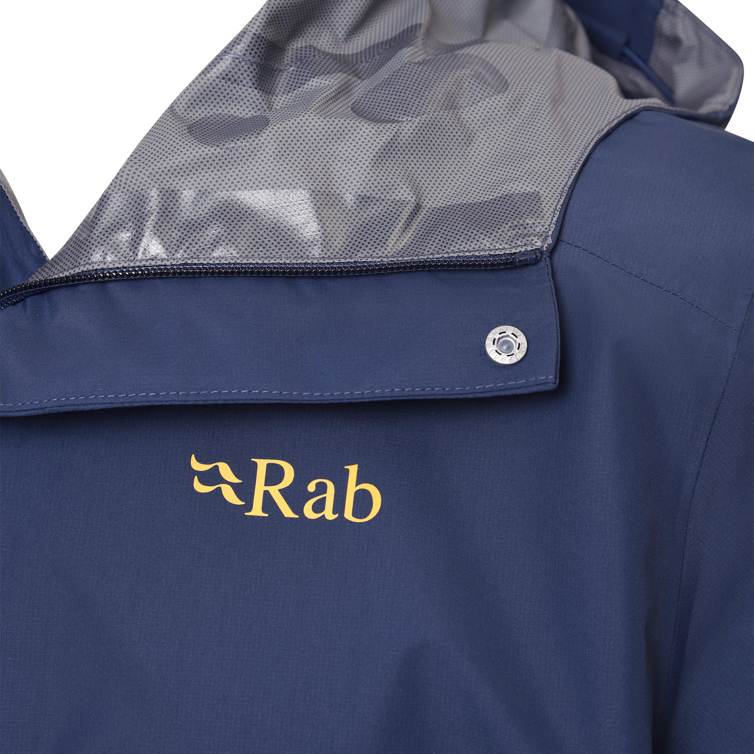 Men's Downpour Waterproof Jacket - Navy / Yellow