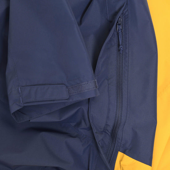 Men's Downpour Waterproof Jacket - Navy / Yellow