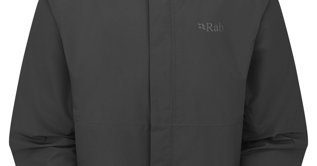 Rab Men's Downpour Waterproof Jacket - Black | Tiso
