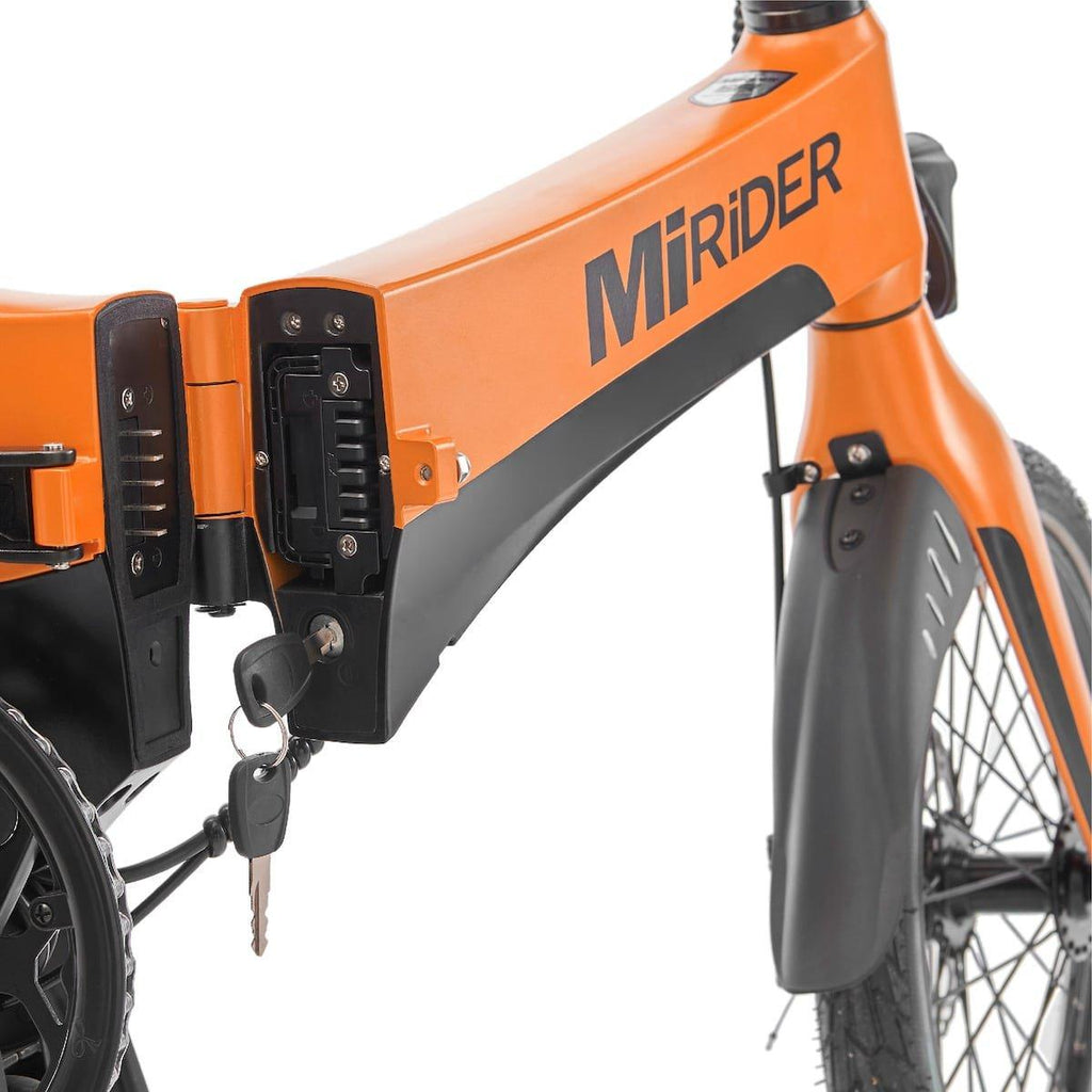 MiRiDER One Folding Hybrid E-Bike - Orange