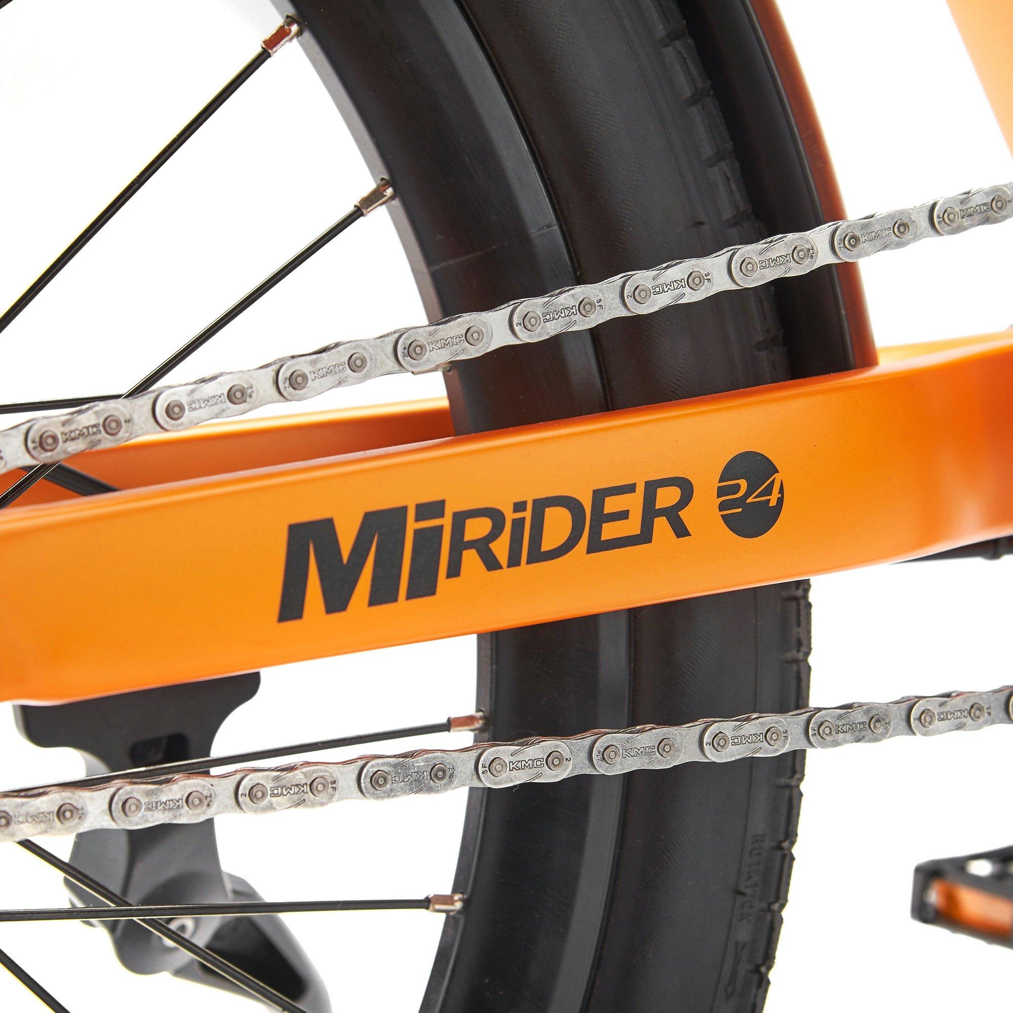 MiRiDER 24" Compact Step-Through Hybrid E-Bike - Orange