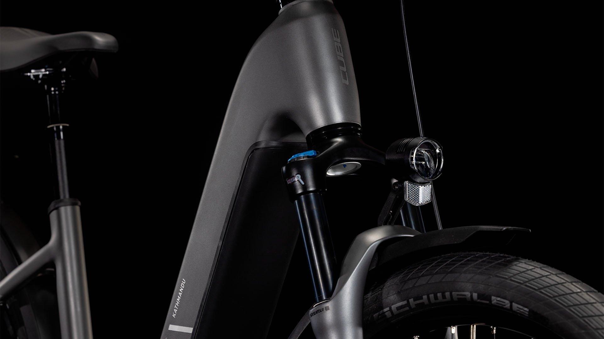 Kathmandu Hybrid Pro 800 E-Bike - Slab Grey/Chrome