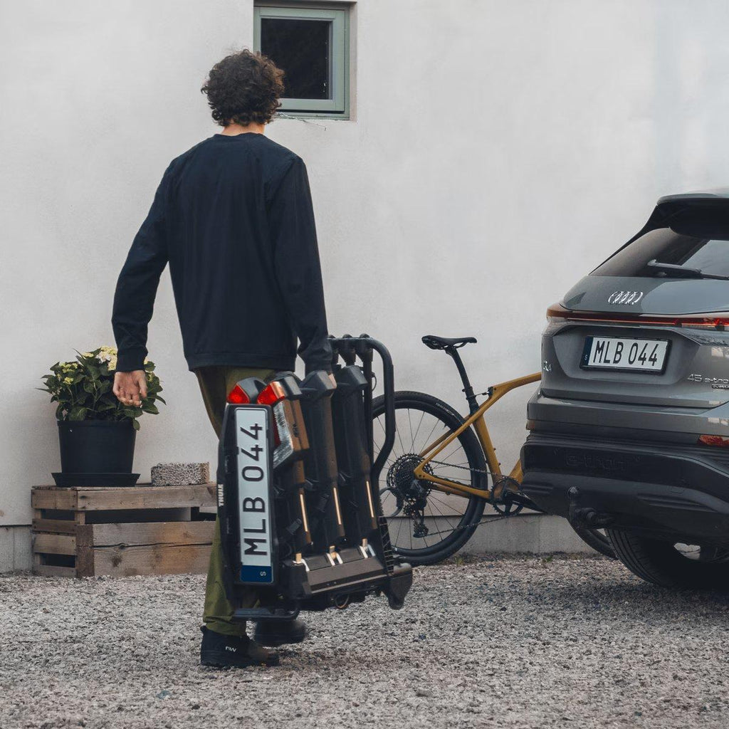 EasyFold 3 2-Bike Towbar Rack - Black