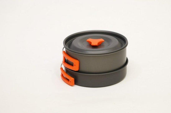 Hard Anodised 2 Person Cook Kit - Grey