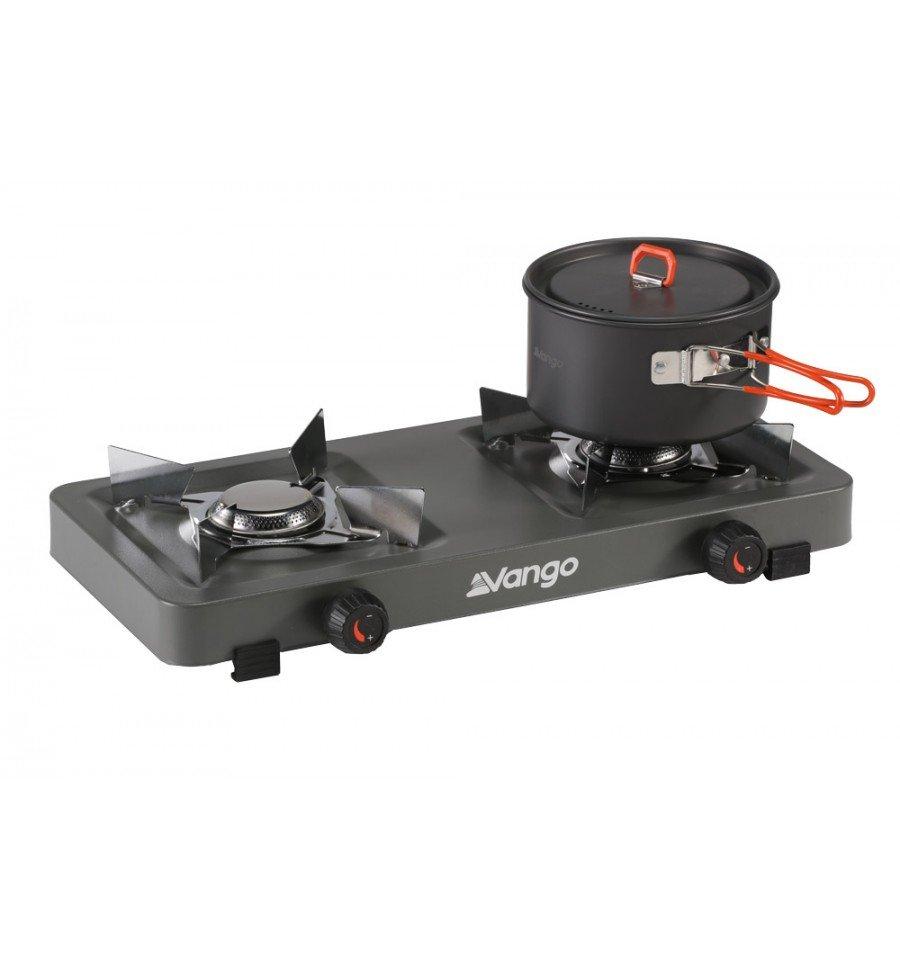 Blaze Double Cooking Stove - Grey