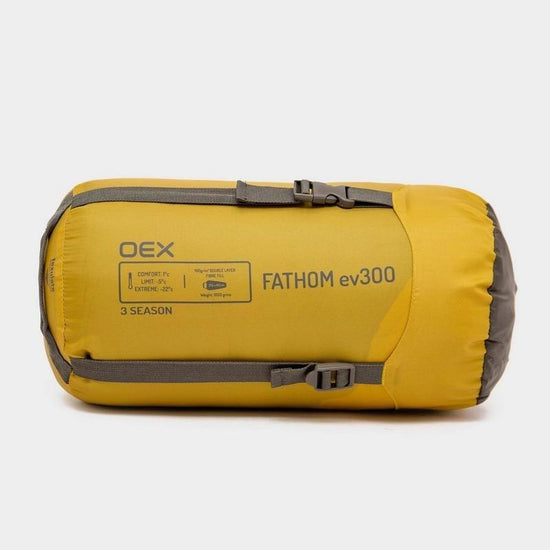 OEX Fathom EV 300 Sleeping Bag - Yellow