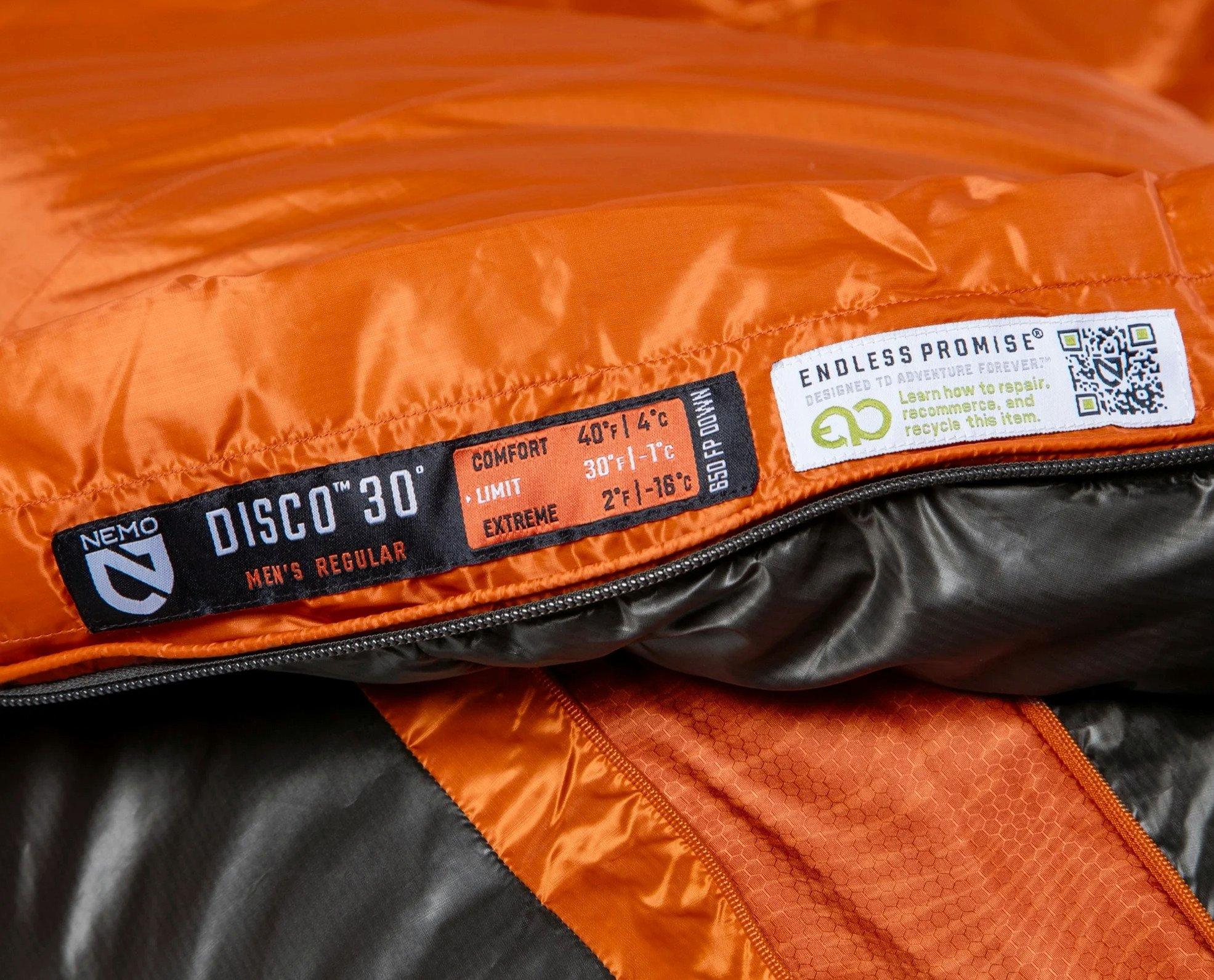 Disco 30 Reg 2025 Sleeping Bag - Orange