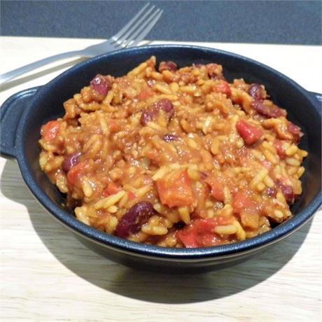 Vegetable Chilli with Rice