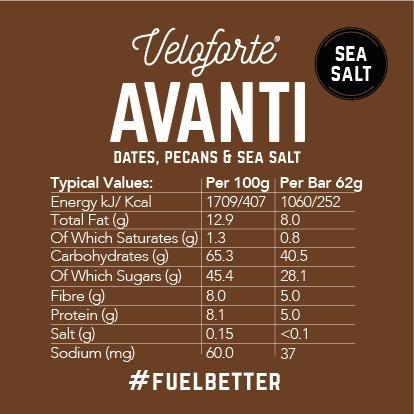 Avanti Date, Pecan & Sea Salt Energy Bar