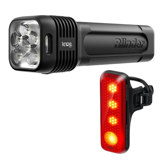 Blinder 1300 + R-150 Rear Bike Light Set - Black