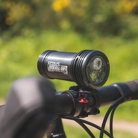 Strada Mk12 Super Bright Front Bike Light - Black