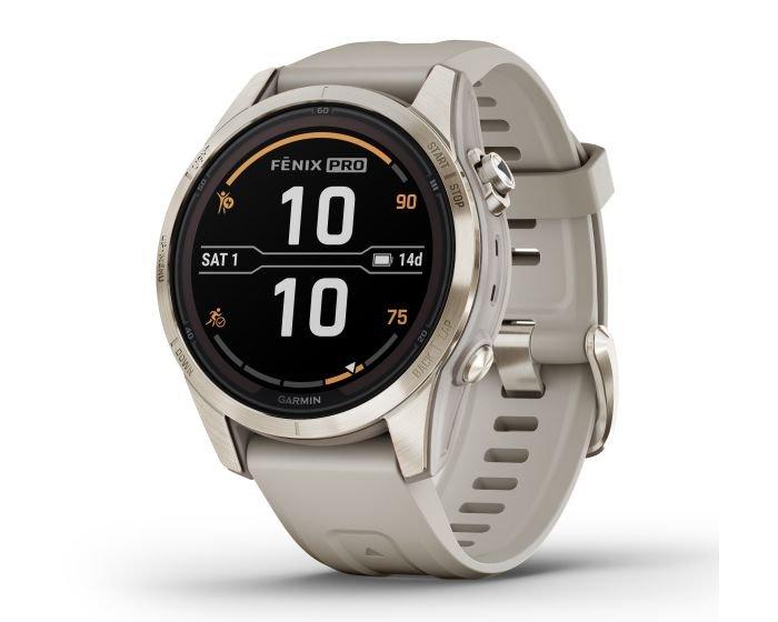 Fēnix® 7S Pro – Sapphire Solar Edition Watch - Cream Gold