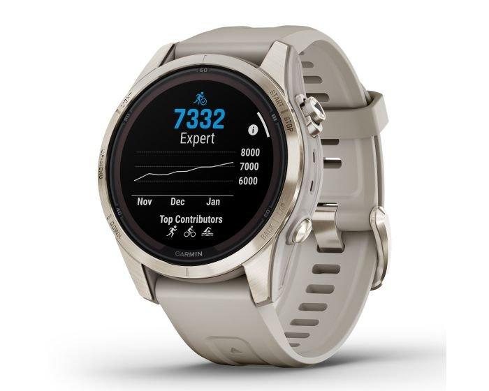 Fēnix® 7S Pro – Sapphire Solar Edition Watch - Cream Gold