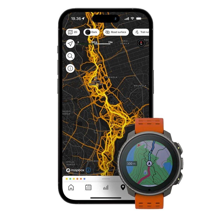 Suunto Vertical Titanium Solar Sports Watch - Orange | Tiso