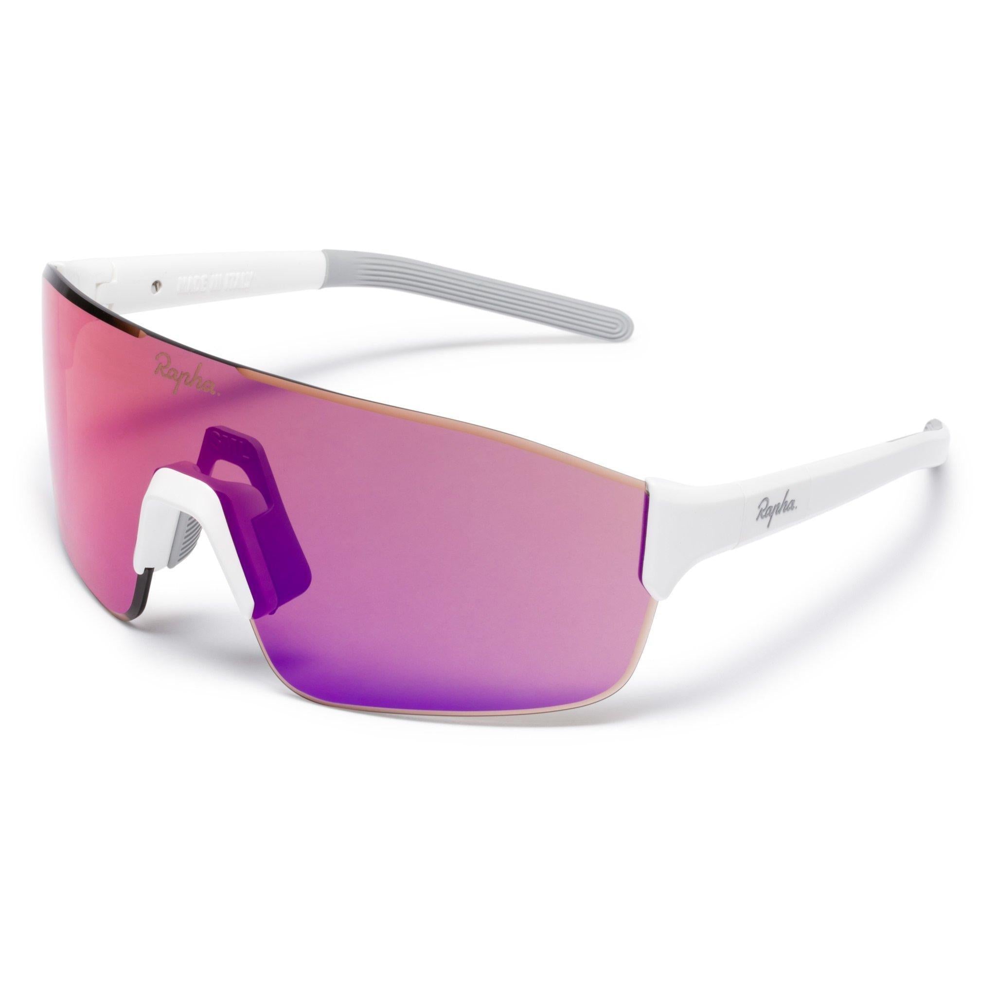 Rapha Unisex Fuori Glasses - White / Pink | Tiso