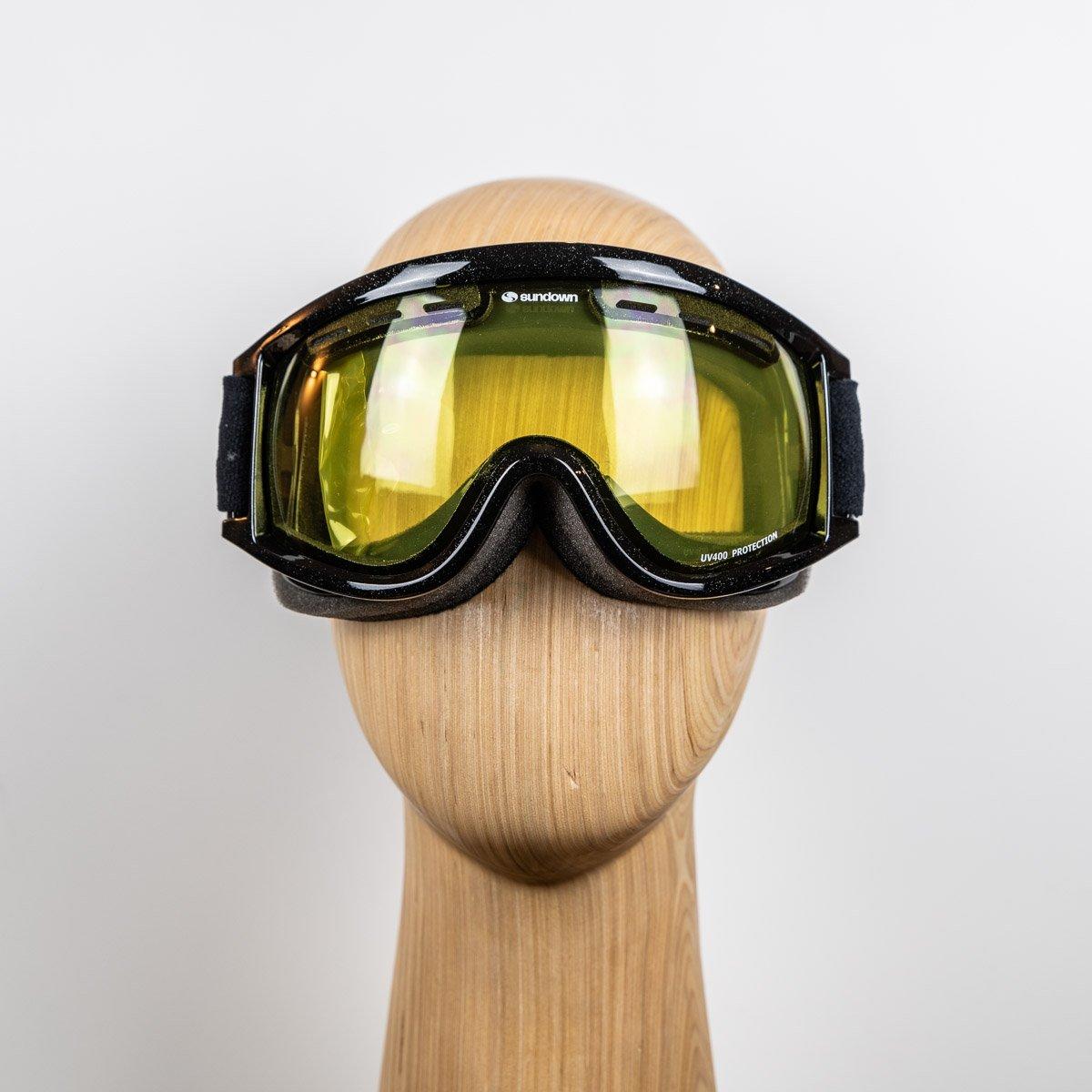 Hawk Ski Goggle - Black Frame/Yellow Lens