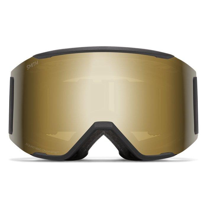 Squad Mag Goggle - Black + ChromaPop Sun Black Gold Mirror Lens