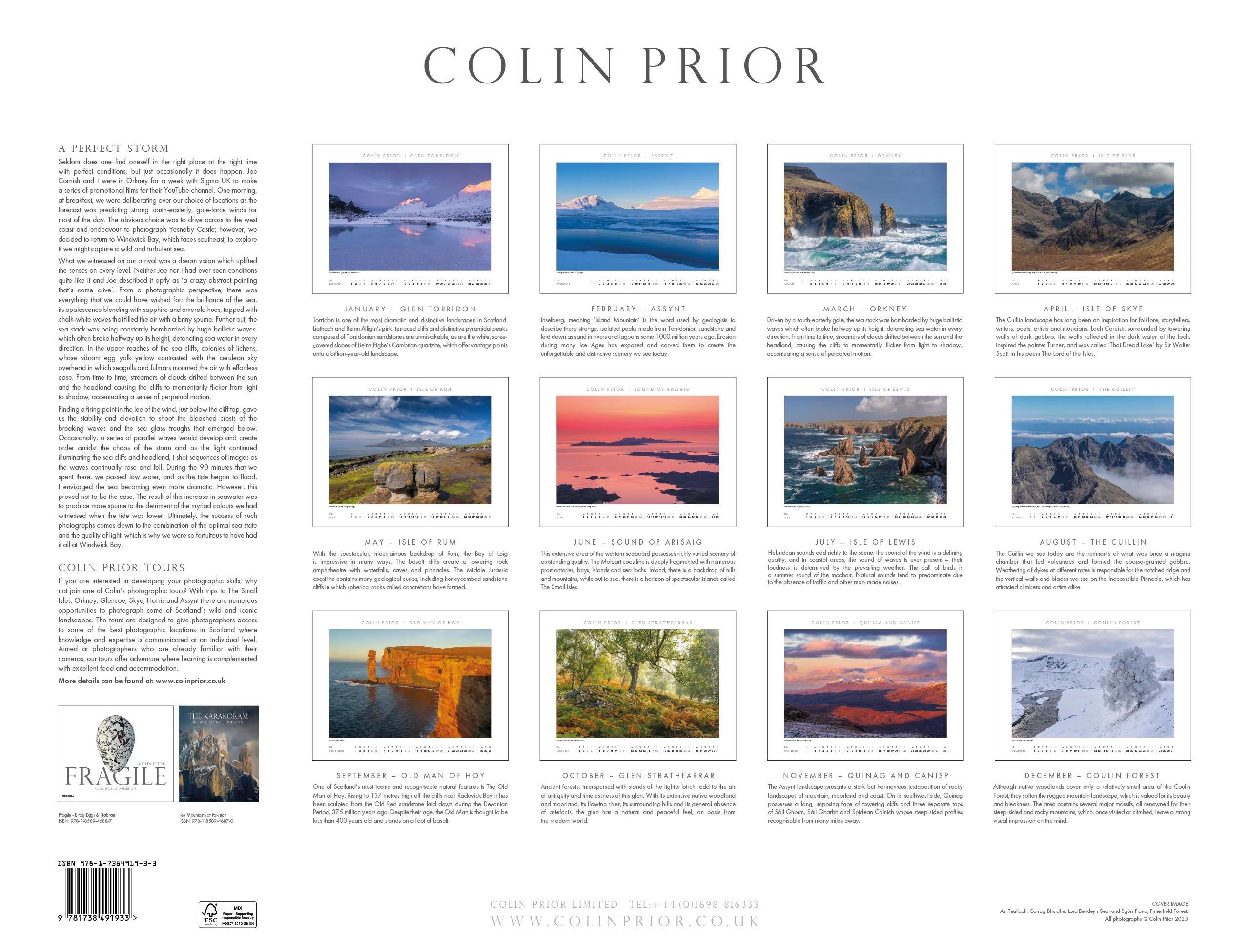 Scotland Wall 2026 Calendar