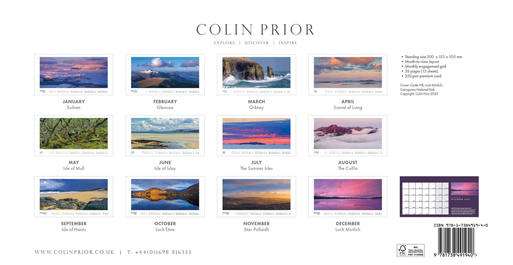 Scotland Desk 2026 Calendar