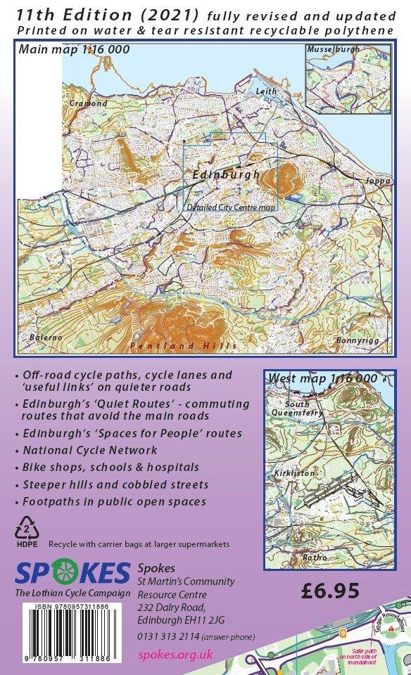 Edinburgh Cycle Map - 11th Edition, 2021